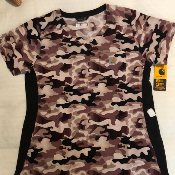 Womens Carhartt Scrub Top - Picture 3 of 3